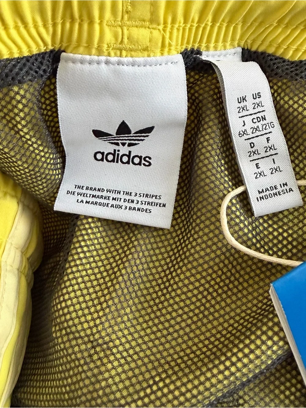 Men’s Adidas 3 Stripes Swim Shorts 8” Inseam Size 2XL